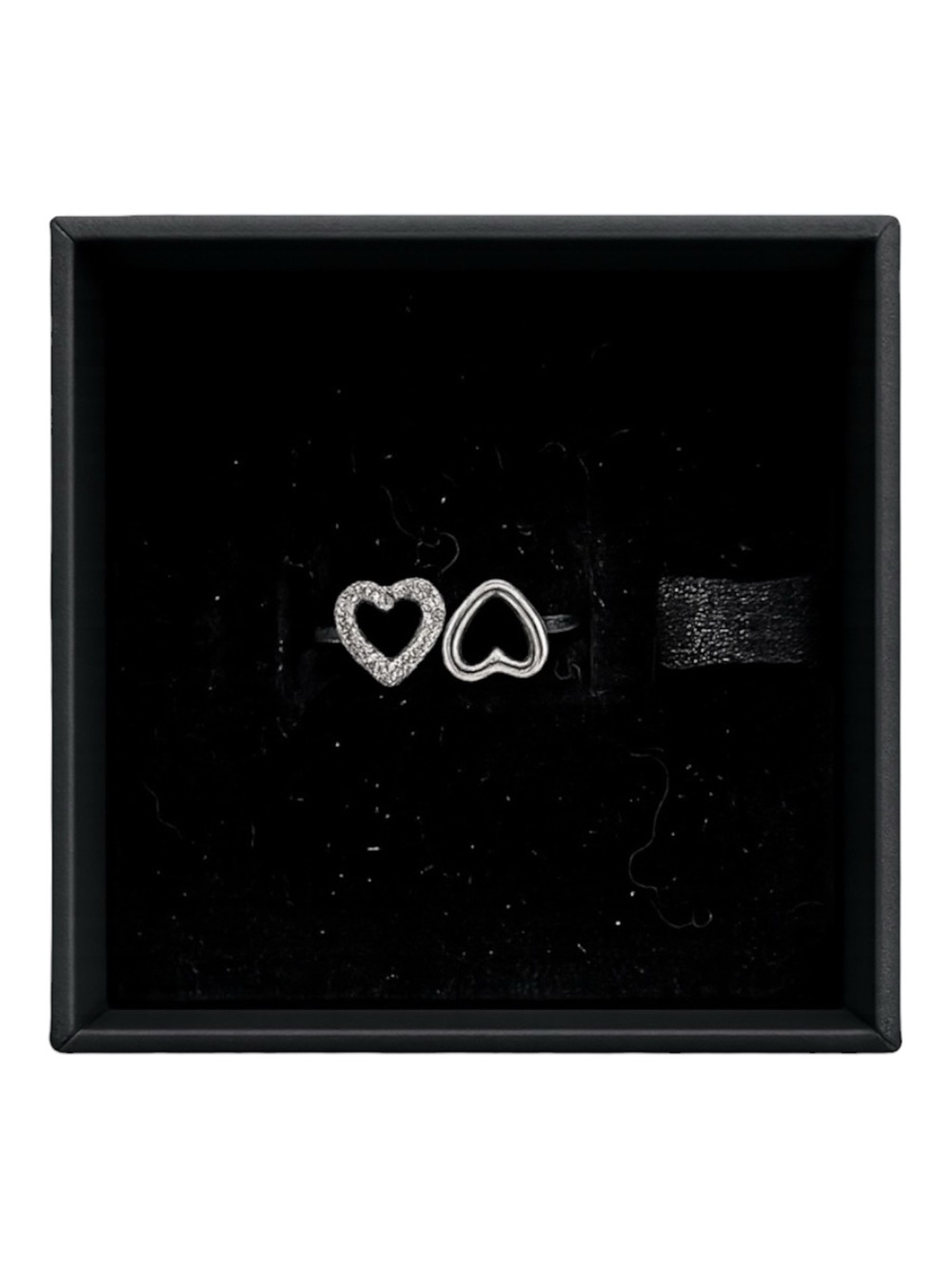 Sterling Silver Double Heart Ring
